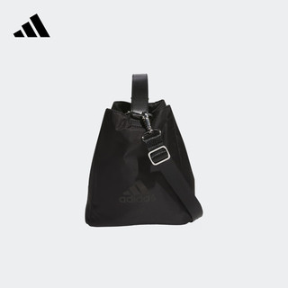 adidas 阿迪达斯 马思纯同款运动单肩斜挎包水桶包女子新年红阿迪达斯官方 黑色 NS