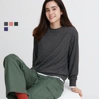 UNIQLO 优衣库 柔软针织摇粒绒圆领套头衫T恤 461776