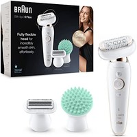 BRAUN 博朗 Silk-épil 9 Flex 9020 女士除毛器 柔软头部 更便捷除毛，白色/金色