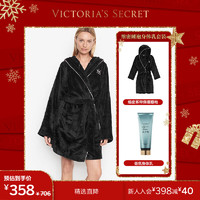 维多利亚的秘密 时尚保暖舒适系带睡袍家居服套装送闺蜜 奶味花路 XS/S+236ML