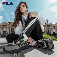 FILA 斐乐 官方女鞋MARS 1S+复古运动鞋2023冬季新款火星鞋跑步鞋 鱼子灰/木炭灰-CC 38.5