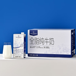onesmember全脂纯牛奶1l12盒36g乳蛋白早餐伴侣家庭量贩装