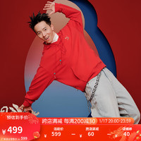彪马（PUMA）【CNY】 男女同款运动连帽卫衣 BZ TOH HOODIE 625833 红色-11 XS(165/88A)