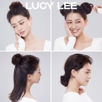 LUCY LEE 假发发圈丸子头女蓬松懒人发饰盘发汉服古风发包懒人花苞