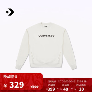 CONVERSE 匡威 女字母宽松落肩卫衣圆领上衣10026159 10026159-A04 XS