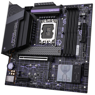 COLORFIRE B760M-MEOW WIFI D5暗影紫+英特尔i7-13700F 板U游戏套装/主板+CPU套装