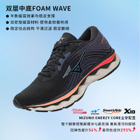 Mizuno 美津浓 女子跑步慢跑鞋 脚感柔软 减震回弹 WAVE SKY 6 38码