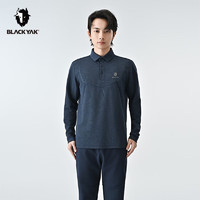 BLACK YAK 布来亚克BAC系列男士秋冬季POLO衫长袖T恤FNM541 兰色 XL180
