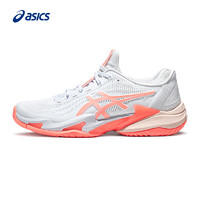 ASICS 亚瑟士 网球鞋女鞋舒适透气稳定灵活包裹运动鞋 COURT FF 3 白色/粉色 40