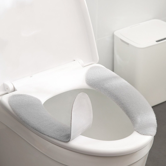 木杰 粘贴式马桶贴 4对8片（随机色）