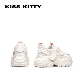 Kiss Kitty KISSKITTY2024年春季轻便老爹鞋运动休闲鞋甜酷厚底增高鞋