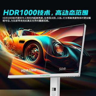 泰坦军团 P27A6R 27英寸Mini-LED显示器（2560*1440、180Hz、97%DCI-P3、HDR1000）