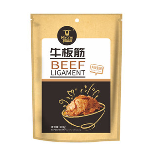 Kerchin 科尔沁 休闲零食肉脯  内蒙特产 牛板筋 烧烤味 500g