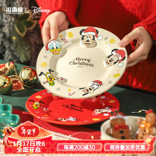 川岛屋川岛屋迪士尼圣诞节餐具陶瓷碗家用2023碗盘卡通可爱儿童饭碗 圣诞马克杯（米奇款）