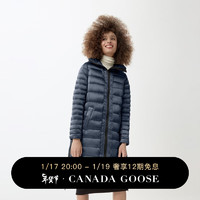 加拿大鹅（Canada Goose）Roxboro女士黑标交染羽绒外套大鹅羽绒服 2226LB1 1258 黎明蓝/黑色交染 S