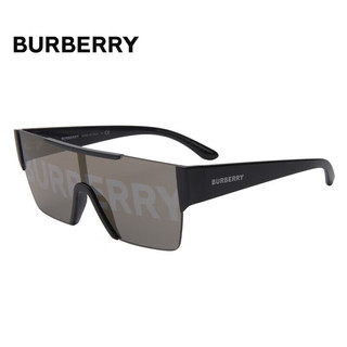 BURBERRY 巴宝莉太阳镜博柏利男女款墨镜时尚眼镜方框新年4291 3001G 黑色镜框+字母印花