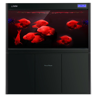 SUNSUN 森森 0（免费入户安装）超白玻璃鱼缸水族箱大型鱼缸客厅落地底滤金鱼缸龙鱼缸HLT-1518FD（三色可选）