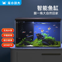 宠小到大 PAWGETHER 智能鱼缸小型客厅生态缸APP一键操作水族箱水母缸玻璃缸无线水泵 格林鱼缸 APP款+加热棒+换水器