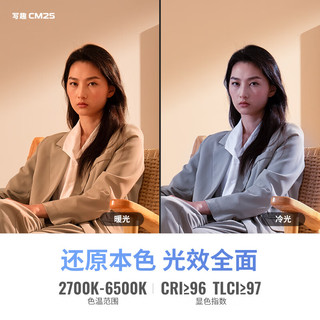 ZHIYUN 智云 新品 写趣CM25补光灯 25W便携口袋灯