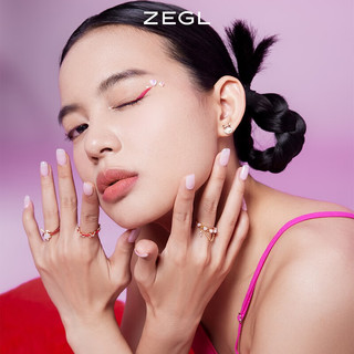 ZEGL兔年本命年心愿兔子红绳戒指女小众设计个性开口食指戒 心愿兔红绳戒指+兔年专属礼盒