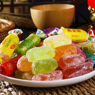 圣福记 高粱饴拉丝软糖水果味500g*2袋 山东特产糖果喜糖年货零食 混合味*2包（2斤装）