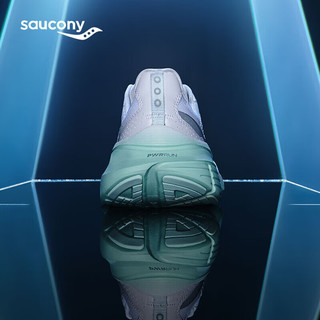 Saucony索康尼向导17稳定支撑跑鞋女缓震保护跑步鞋训练运动鞋白银38