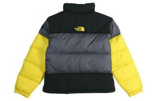 北面（The North Face）户外运动拼接羽绒服外套 冬季 男款 黑灰黄色 黑灰黄色 S