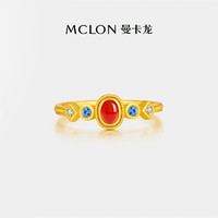 MCLON 曼卡龙 古法花丝系列 女士凤华小宫雀戒指 3.63g