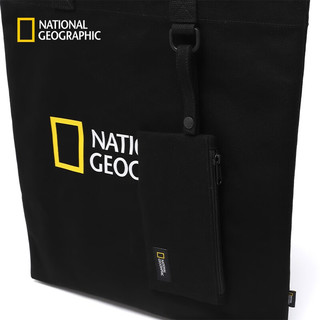 National Geographic大容量帆布包环保单肩包手提子母包 黑色BLACK One Size