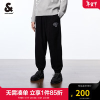 杰克琼斯 杰克·琼斯（JACK&JONES;）2024冬季新款舒适运动束脚裤微弹字母卫裤休闲长裤男22341D032