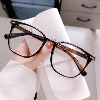 Erilles 大框显瘦眼镜亮黑框 +161升级防蓝光镜片