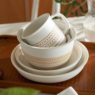 肆月陶瓷碗家用米饭碗高颜值小碗个人 4.8英寸碗【1只】