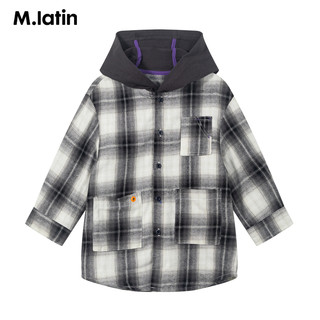 88VIP：M.Latin 马拉丁 [好吃的星球系列]马拉丁童装衬衫外套格纹连帽设计外套