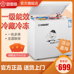xiangxuehai 香雪海 248升 冰柜家用冷柜 冰柜小型家用 冷藏冷冻可转换 大容量单温柜 BD/BC-248A