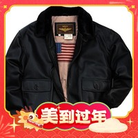 腊八纳福、爆卖年货：Luxury Lane 款二战经典G1飞行皮夹克 412-2600G1 深褐色 S