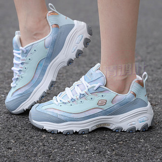 斯凯奇（SKECHERS）女鞋 冬季时尚D'LITES 1.0运动鞋子缓震耐磨透气休闲鞋 149251-LBMT 38/25/8