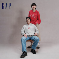 GapX 8ON8 龙年系列男女装春季2024帽衫841330 浅灰色 165/84A(XS)亚洲尺码