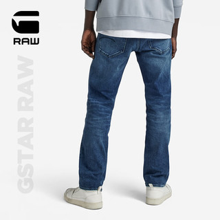 G-STAR RAW2024春季Mosa直筒修身男士5口袋潮流中腰牛仔裤D23692 深色牛仔布 2930