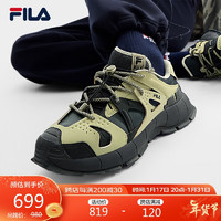 FILA 斐乐男鞋INSETTO摩登运动鞋2023冬大绑鞋 密林河/鼠尾草绿-FS 40