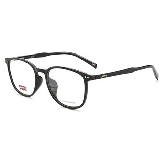 Levi's李维斯眼镜框男简约潮流眼镜架女可配度数镜片眼镜 7095-807黑色