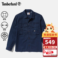 Timberland添柏岚衬衫男装春季户外运动休闲外套宽松衬衣工装夹克A42K5 A42K5433/宝蓝色 XS/165