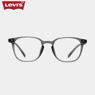 Levi's李维斯眼镜框女款不规则圆框镜架显脸小男可配近视镜片 7140-900透明色