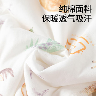 贝肽斯新生婴儿衣服外套加厚保暖夹棉初生宝宝连体衣棉衣春秋冬款 白色(薄棉小麋鹿造型连体) 59cm