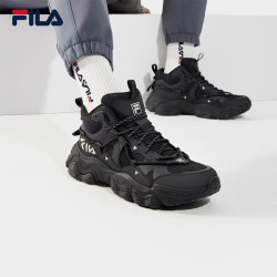 fila 斐乐 老爹鞋猫爪鞋5代中帮保暖运动鞋女鞋2024新款休闲鞋男鞋