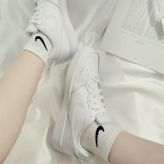 耐克（NIKE）官网舰店女鞋 春季运动鞋潮流休闲鞋板鞋时尚小白鞋滑板鞋 纯白【晒图反10】 36.5码(内长230mm)