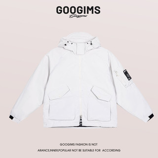 Googims 秋冬羽绒服男女同款宽松短款款外套