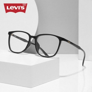 Levi's李维斯眼镜框男简约潮流眼镜架女可配度数镜片眼镜 7080-900透明色