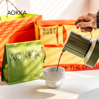 春节年货礼盒：AOKKA/澳帝焙 龙年限定咖啡豆 新年礼盒