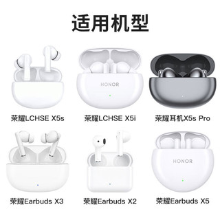 KMaxAI 开美智 真无线蓝牙耳机防丢绳磁吸适用荣耀LCHSE X5S/X5i/Pro Earbuds TWS后绕式颈挂绳 跑步运动防掉 白色