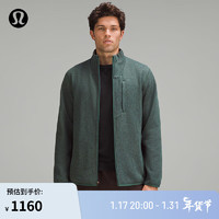 lululemon丨Sojourn 男士拉绒内里针织夹克 LM3EW9S 暗绿色 XXS